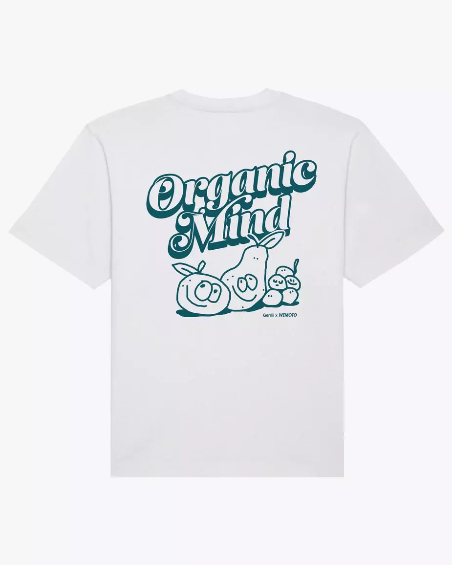 Wemoto White Organic Mind T-Shirt Herren weiss
